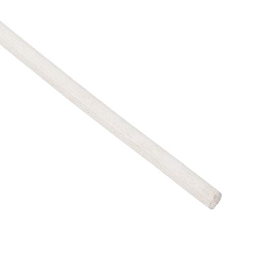uxcell Insulation Braid Sleeve, 16.4Ft-3mm High TEMP Silicone Fiberglass Sleeve White