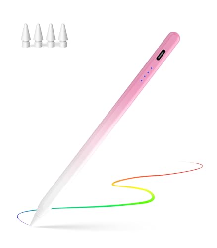 Lápiz capacitivo para iPad con rechazo de palma color rosa degradado