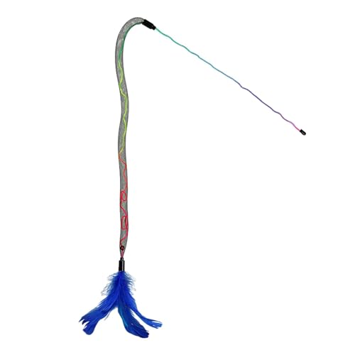 猫の釣り竿のおもちゃ 羽根の杖の猫のおもちゃ 猫のおもちゃベル付き子猫の羽根の杖 楽しい瞬間のための羽根の杖 猫の釣り竿 子猫の運動用の猫の紐のおもちゃ