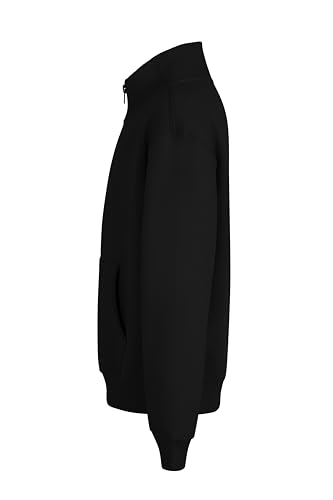 Sweat pour enfant zippé noir Mukua Cooper maille douce 9-11 ans