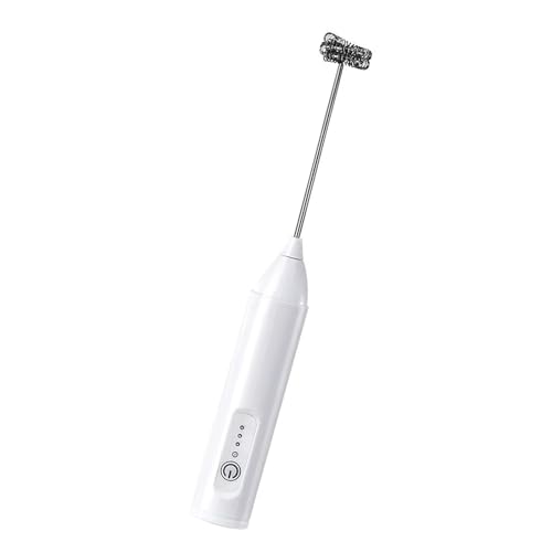 Espumador de leche eléctrico portátil de 3 velocidades ajustables, carga USB, diseño portátil, herramienta de cocina de fácil limpieza, espumador profesional de capuchinos