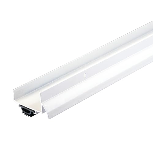 M-D Building Products 69570 36 in. White Aluminum U-Shape Commercial Screw-on Under Door Seal