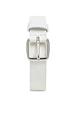 Echtleder Qualität Esprit Accessoires Damen 999Ea1S802 Gürtel, Weiß (White 100), 6651 (Herstellergröße: 95)