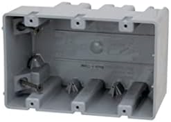 Madison Electric Products MSB3G Three Gang Device Box with Depth Adjustable, Heavy Duty 42lb