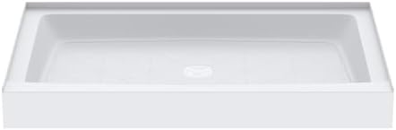 PROFLO PFSB5434 Morenci 54" x 34" Rectangular Shower Base with Single Threshold and Center Drain - White