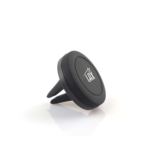 LAX Gadgets Magnetic Air Vent Phone Holder Car Mount - Phone Holder Car Vent Compatible with All Smartphones Including iPhone & Android -Black