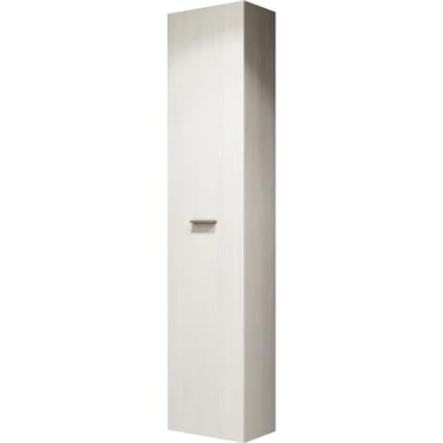 Meuble colonne de salle de bain suspendu modèle Betty H 162 cm réversible en alliage blanc