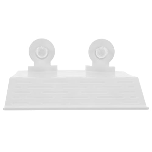 Hohopeti タートル テラス シェルター 魚 ドック 屋外 遊ぶ フィーダ 生息地 カメ 水族館の洞窟の装飾品 ケージ 爬虫類 ヒータ 亀の水槽用の日光浴プラットフォーム 白い プラスチック