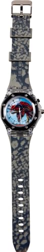 Die Spiegelburg Reloj de pulsera T-Rex World (con función de parpadeo colorido), carbón, Para niños