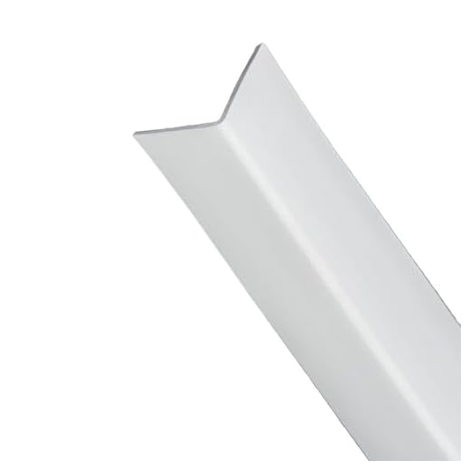 Perfil Pvc Angulo 25x25 Mm. Blanco Barra 2,5 Metros