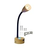 Lampe de Lecture pour Camping Car, luminosité réglable, Lampes de Chevet, Fonction mémoire pour remorque, Noir
