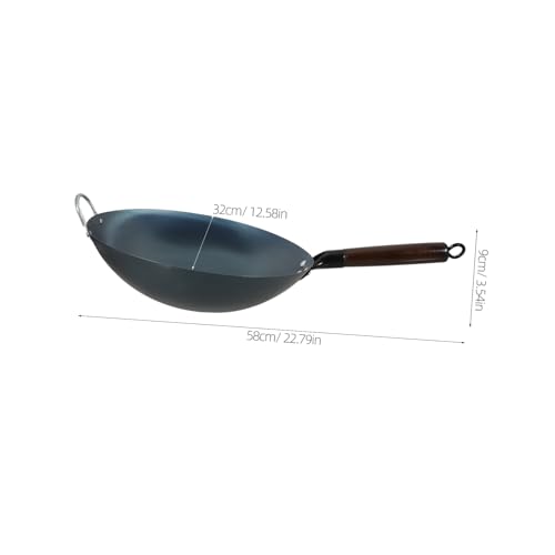 Wok de Hierro COLLBATH 12 pulgadas para cocina miniatura 2
