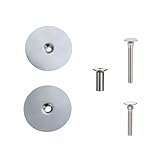 2 Stück Türknauf-Abdeckplatte, 67 mm Abdeckplatten für Riegelschlösser mit 1,22-Zoll- und 1,57-Zoll-Schrauben und Muttern, Lösung zum Abdecken von Türlöchern