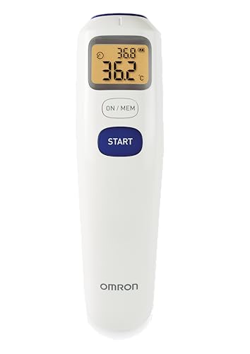 Omron MC 720 Non Contact Digital Infrared Forehead Thermometer With 1 Second Quick Measurement, 3 in...