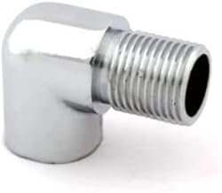 Chrome Plated 90 Degree Elbow with Male Thread + Female Thread Size: 1/2" Inch CP Elbow for Pipe Fittings Male female cp elbow