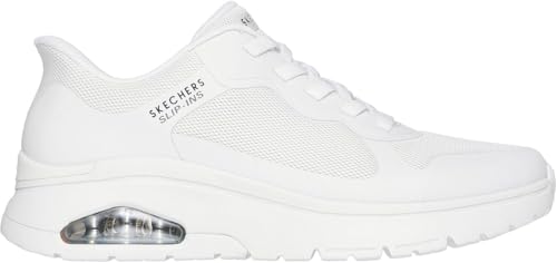 Skechers - Mens Uno Flex - Ez Air Slip On Shoes, Color White, Size: 11.5 M US4