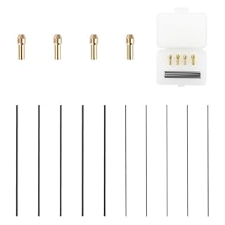 Tig Welding Tungsten Electrodes Set with 4 Wedge Collet Adapter and 0.5mm 1mm Diameter Filler Rods for Jewelry Making Metalwork DIY Repair