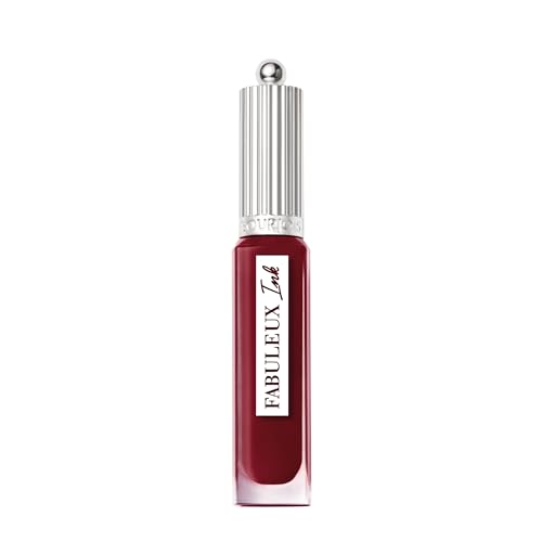Bourjois Fabuleux Ink Lacquer, 05 Berry'tale romance, Encre à lèvres brillante et hydratante, À l’huile de tournesol, Résiste aux bavures et aux transferts, Jusqu’à 8 heures de tenue, 3,5 ml