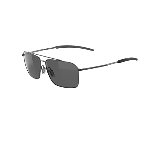 Bollé Safety Bolle Safety Rush+ Safety Glasses Platinum® with Assembled Foam and Strap, Black & Red Frame, Clear Lenses