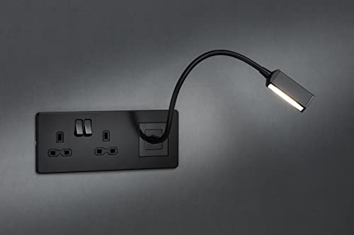 Knightsbridge Modular Reading Light 50 x 50mm - Black, Euro Module Light - Image 4