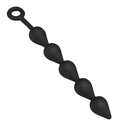 Anal Beads, Silicone Anal Chain Link With 5 Balls And Safe O Pull Ring, Anal Butt Plug For Men Women #TOP5