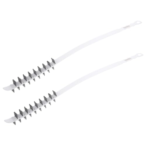Cabilock 2pcs Rolling Washing Machine Brush Soft Bristle Cleaner for Laundry Machine Dryer Vent Pipe Brush