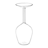 Glosrity Flipglass, 14 Oz Upside Down Wine Glass, Unique Inverted Down Red Wine Glasses, Funky Stemmed Creative Upside Down Cups, for April Fool's Day Christmas (1PCS)