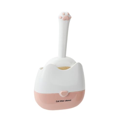 MYCENSE Cat Litter Scooper Pet Scoops Cat Litter Holder with Storage Washable Cute Multifunctional Sand Sifter for Beech Living Room, Pink