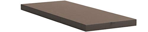 American Furniture Alliance Hide A' Mat 3.5 x 30 x 75 inch Jr Twin TriFold Mattress, Chocolate - Thumbnail 5