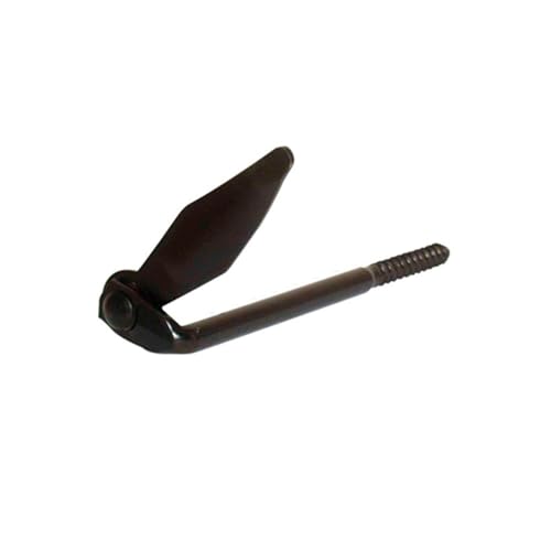 TORBEL Arrêt de volet marseillais tirefond - Noir, Longueur (mm) : 130