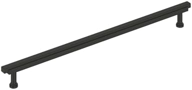 Signature Hardware 954049-18 Gilderoy 18 Inch Center to Center Appliance Pull - Matte Black
