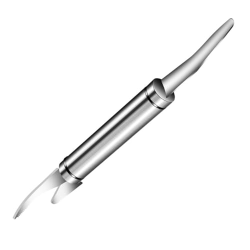 GARVALON Pelador de Camarones de Acero Inoxidable 304 Herramienta para Limpiar y Desvenar Camarones Cortador para Cocina Doméstica y Profesional Resistente y Ergonómico