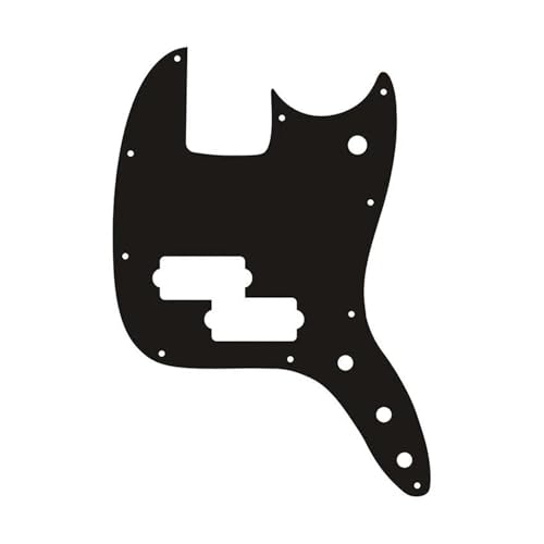 Pièces de guitare électrique personnalisées avec finition 3 plis noires