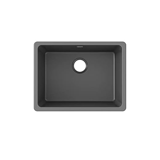 Elkay ELGU2522GY0 Quartz Classic Single Bowl Undermount Sink, Dusk Gray