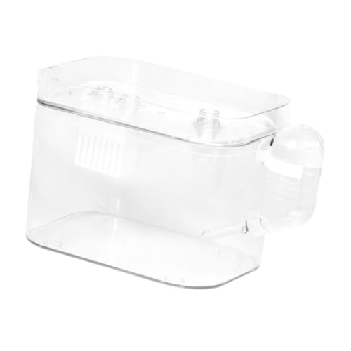 Gralara Gaiola de hamster portátil, estojo de transporte para animais pequenos, transparente, sólida, gaiola de transporte para animais pequenos, Sem Tipo de Alça