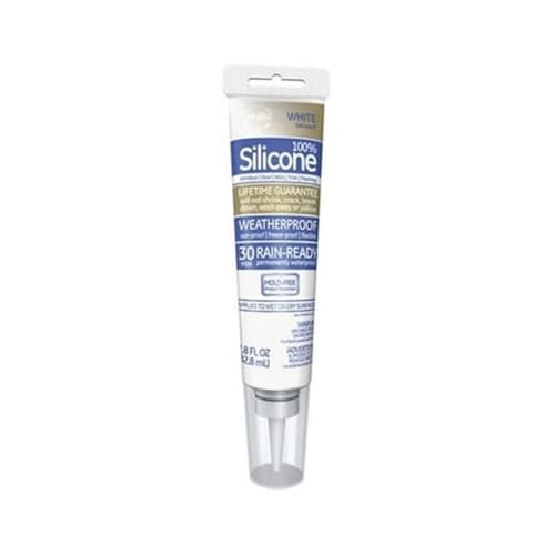 100 Percent Silicone II 2.8 oz White Chaulk, Mfr: 1595651-A