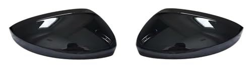 Coques de rétroviseurs latéraux VW Tiguan Allspace MK2 2017-2020 capuchon noir brillant