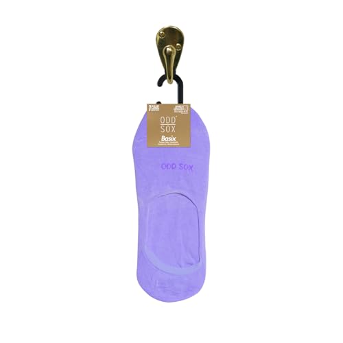 Image of Odd Sox - Basix Large No Show Socks - Soft Cotton Blend Low Profile Athletic Fit - Pastel & Bright Colors