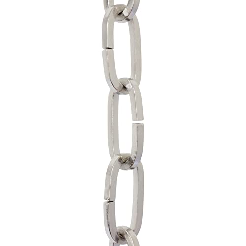 Image of RCH Hardware CH-I-49M-PC Iron Chandelier Chain, Polished Chrome (1 Foot)