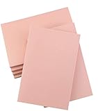 Oopsu 6 Pack 4'x6' Pale Pink Rubber Stamp Carving Blocks Rubber Carved Brick for Stamp Soft Rubber Crafts and DIY Craft Project
