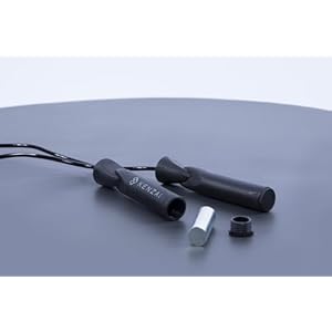 Kenzai Weighted Jump Rope for Fitness – Adjustable Speed Rope for Cardio, HIIT, Boxing, Endurance & Strength Training – Heavy-Duty Ball Bearings, Comfortable Non-Slip Handles – Home & Gym Workout Equipment for Men & Women