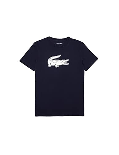 Lacoste Sport T-Shirt Regular Fit Homme , Marine/Blanc, XXL