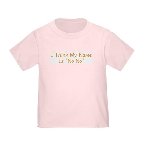 CafePress I Think My Name is No No Toddler T Shirt Cute Toddler Graphic Tee, 100% Cotton
