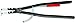 Internal 90 Angled Snap Ring Pliers-Large