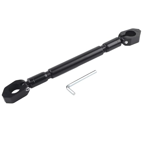 Aramox Motorcycle Balance Bar, Universal 22mm Aluminum Alloy Cross Handlebar Motorbike Reinforce Lever Accessories (Black)