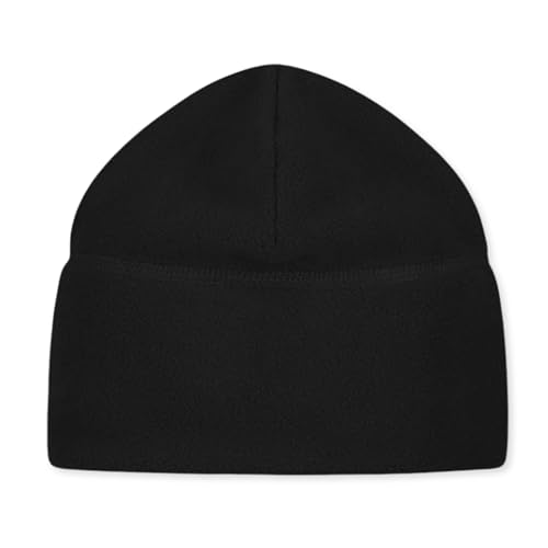 M MCGUIRE GEAR GI Style Polartec 100 Fleece Watch Cap Beanie Lightweight Fitted Cap Tactical Gear & Warm Winter Hat (Black)