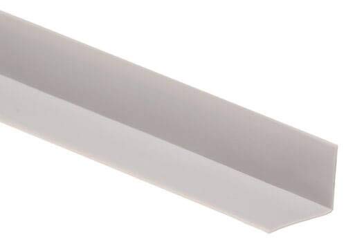 PVC Flexible Skirting Board - SELF-ADHESIVE - 28x22 mm 5 and 15 M Oak Beech Transition Profile Wall Caulk Strip TMW Profiles (15M, Light Gray) โ image 1