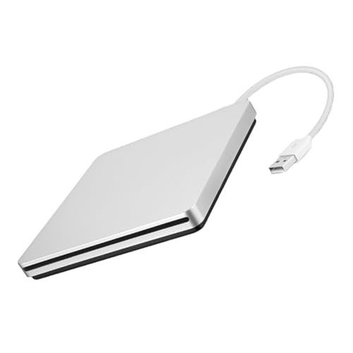 Graveur DVD Externe Argenté contre la perte de données pour sauvegarde rapide sur PC