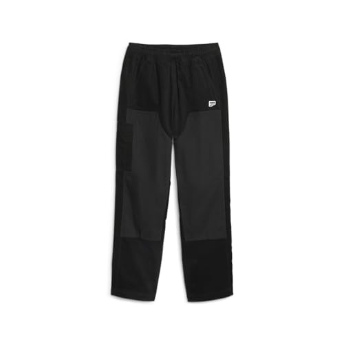 PUMA Mens Downtown Corduroy Pants Casual Pockets - Black - Size S