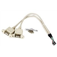 IEI Technology 32000-070301-RS 2 Ports USB Cable,210MM, Old Model: 32001-008600-100-RS.